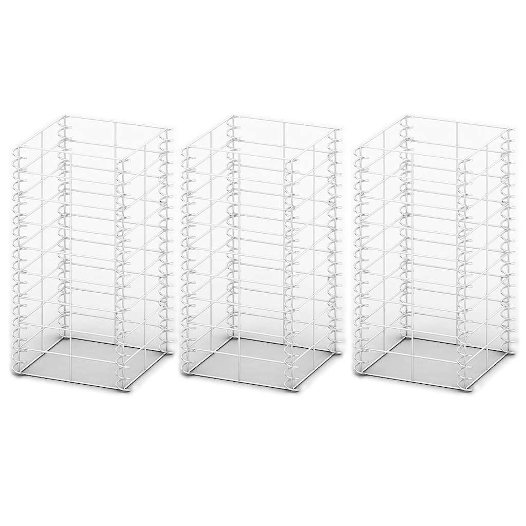 Set Gabbione 3 pz in Filo Zincato 25 x 25 x 50 cm vidaXL