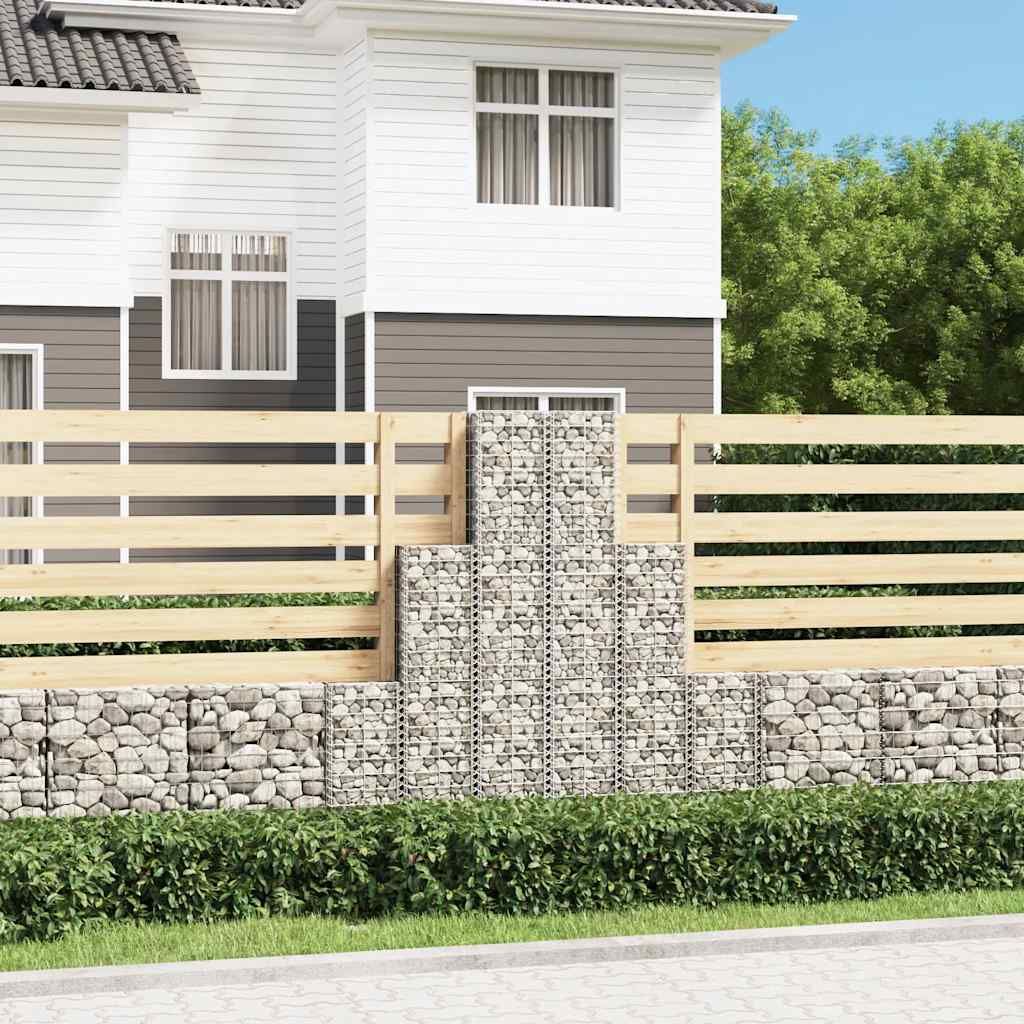 Set Gabbioni 6 pz in Filo Zincato vidaXL