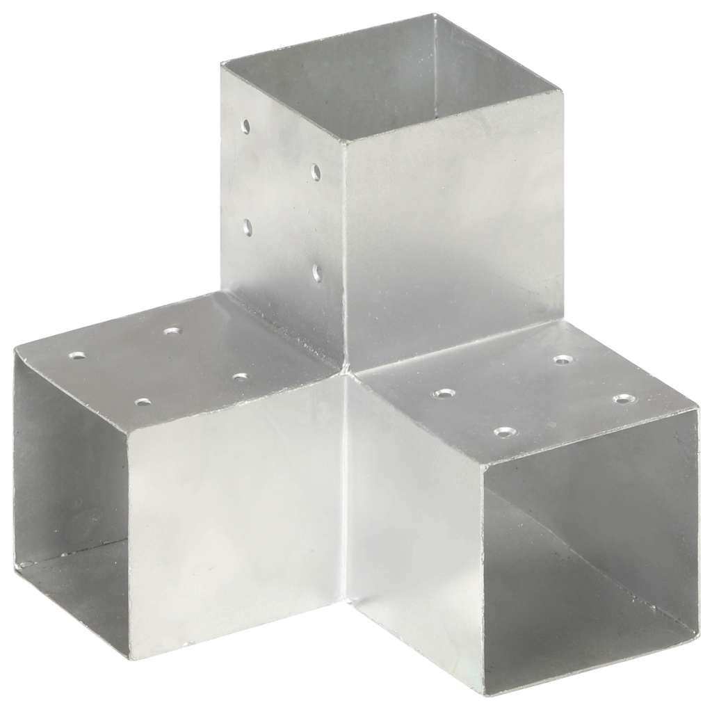 Connettori Pali a Forma di Y 4 pz in Metallo Zincato 101x101 mm vidaXL