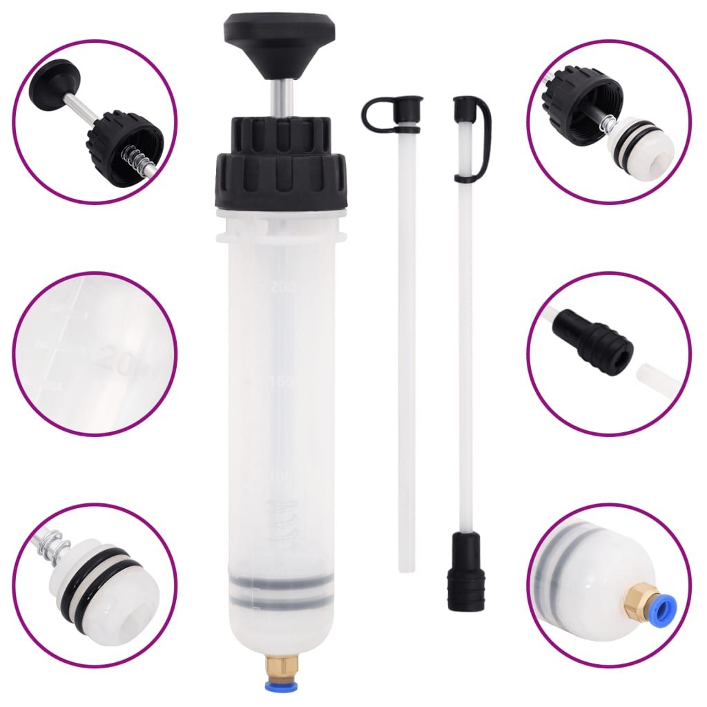 Spurgo Freni Bianco e Nero 0,2 L vidaXL