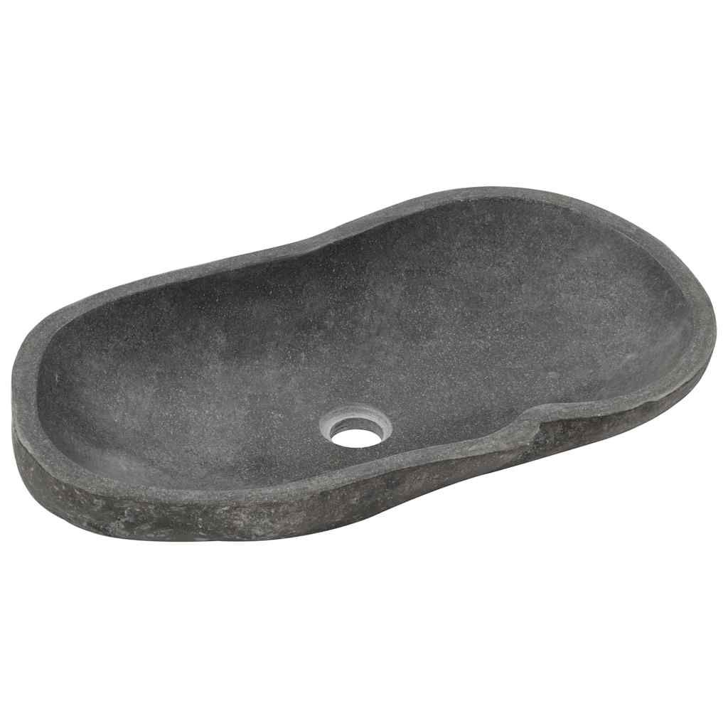 Lavandino Ovale in Pietra di Fiume 60-70 cm vidaXL