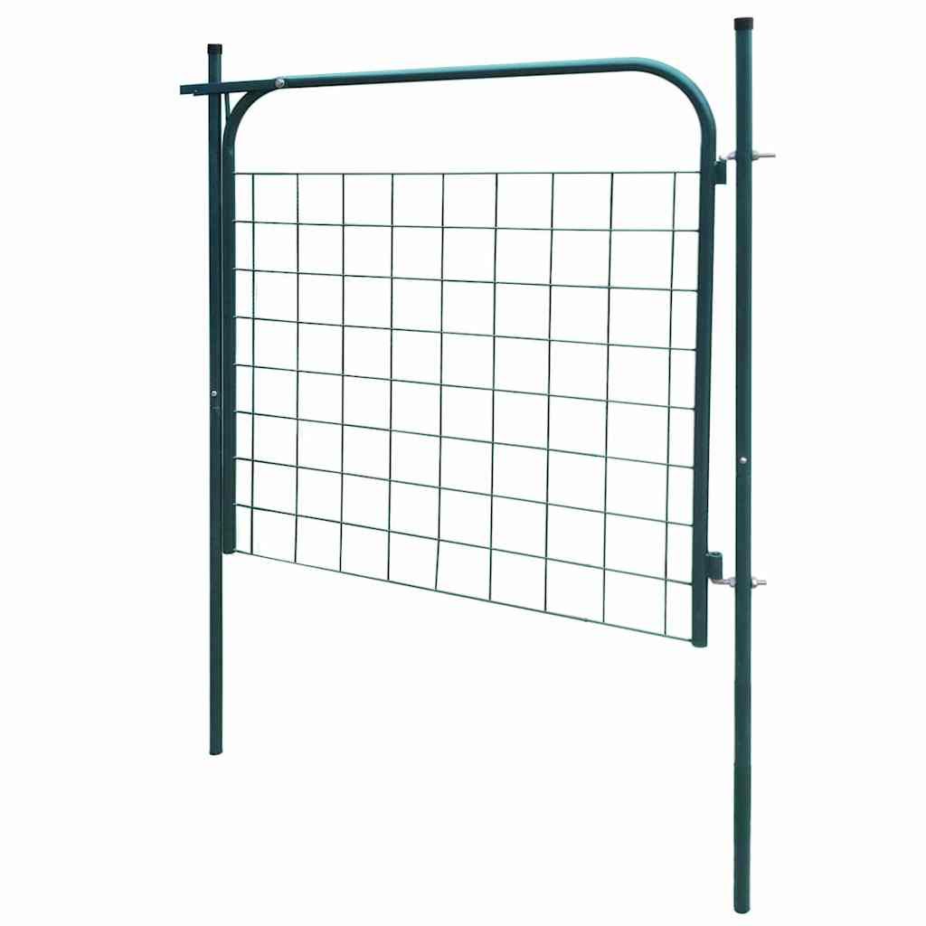 Cancello per Recinzione da Giardino 100x100 cm Verde vidaXL