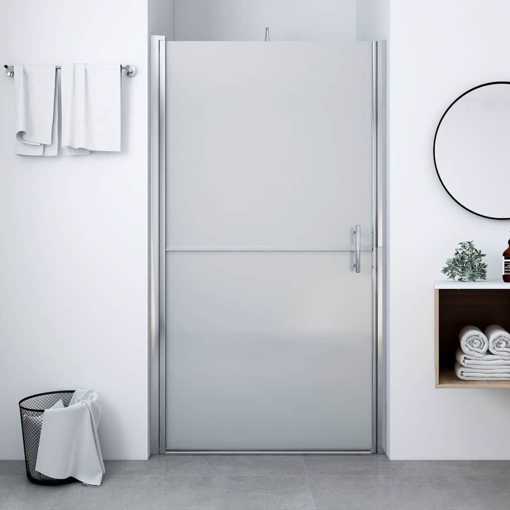 Porta per Doccia in Vetro Temperato Smerigliato 91x195 cm vidaXL