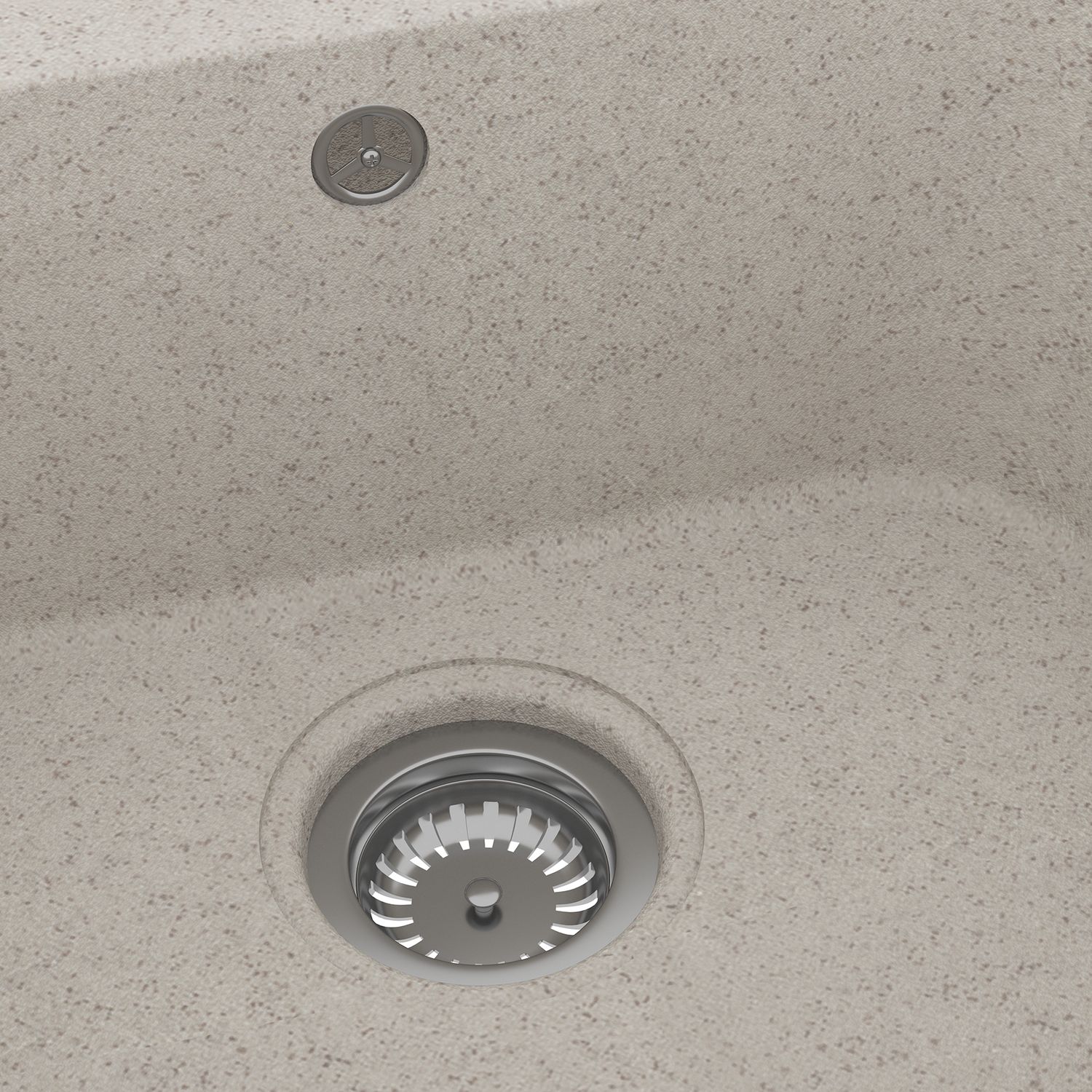 Lavello da cucina Beige 76 x 48 x 30 cm Quarzo e Resina vidaXL