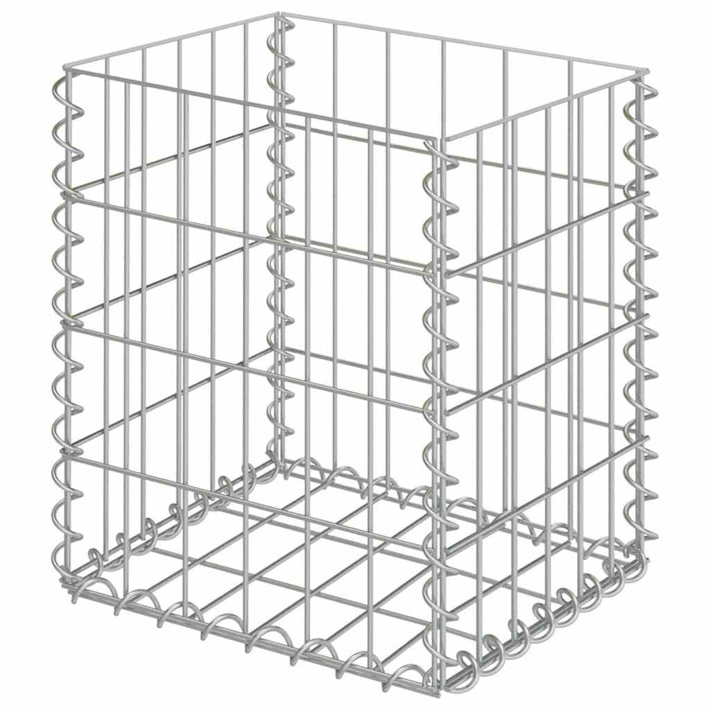 Gabbioni 2 pz in Acciaio Zincato 30x30x40 cm vidaXL