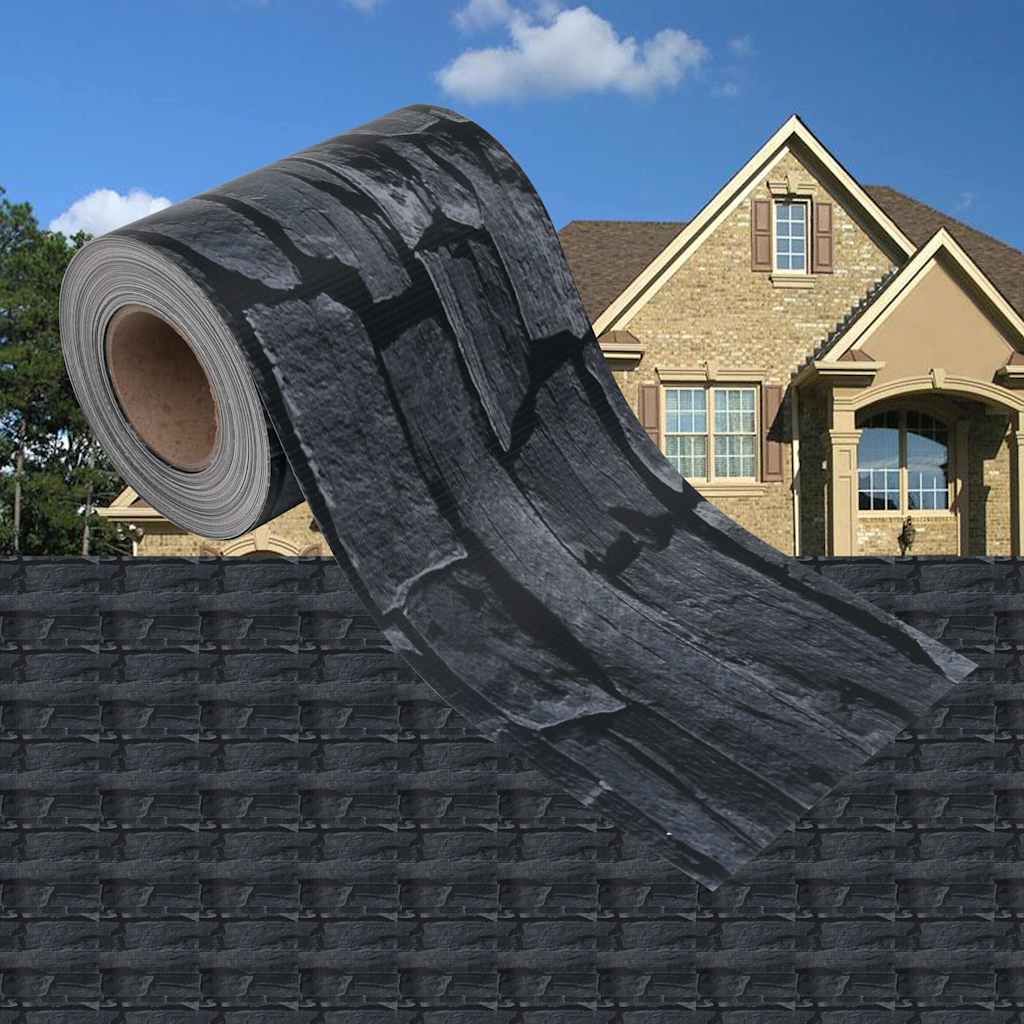 Recinzione Frangivento Giardino PVC 35x0,19 m Grigio Pietra vidaXL