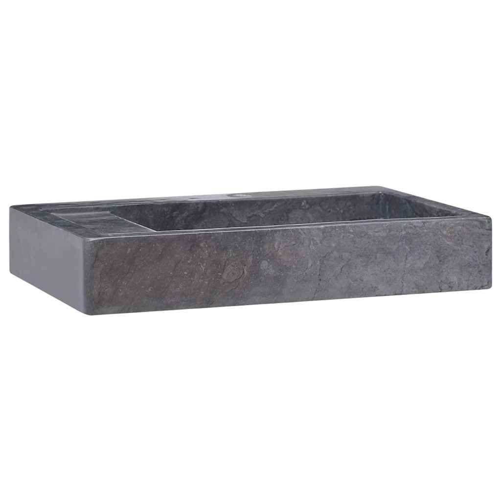 Lavandino Nero 58x39x10 cm in Marmo vidaXL
