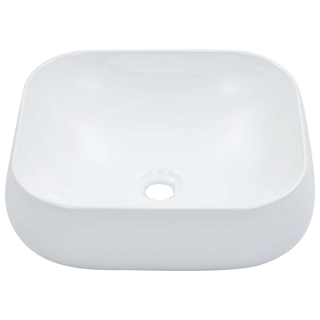 Lavandino 44,5x39,5x14,5 cm in Ceramica Bianco vidaXL