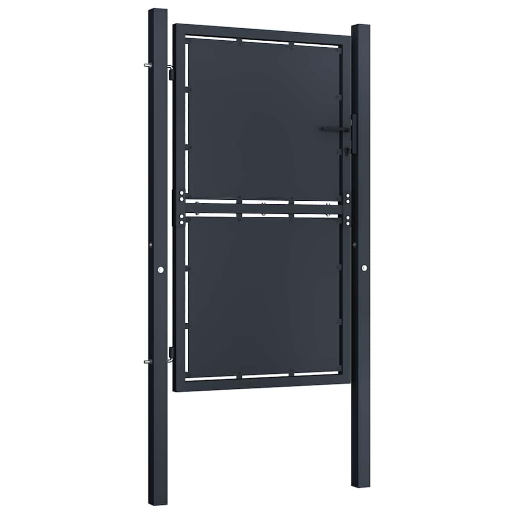 Cancello da Giardino in Acciaio 100x150 cm Antracite vidaXL