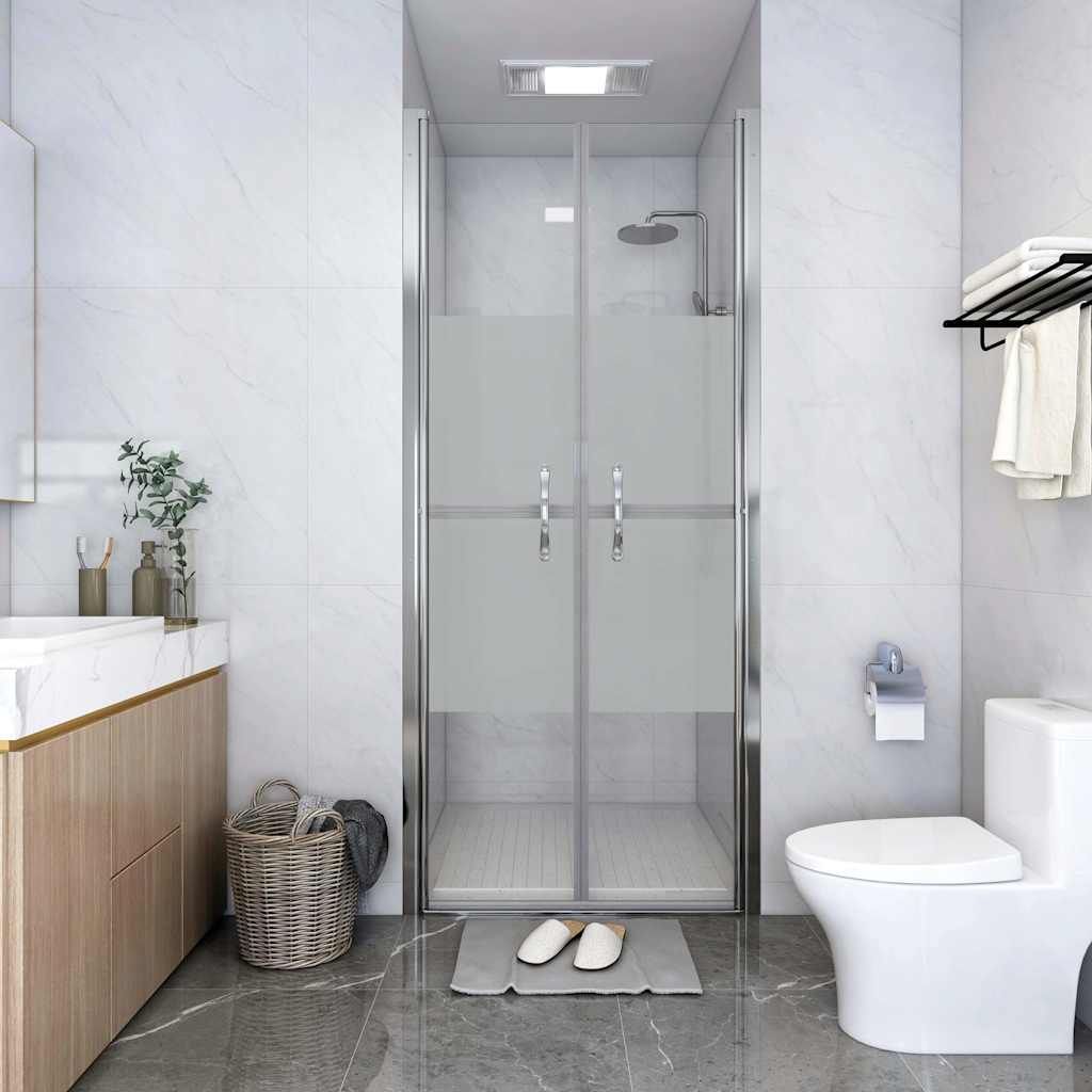 Porta per Doccia in ESG Semi-Satinato 81x190 cm vidaXL