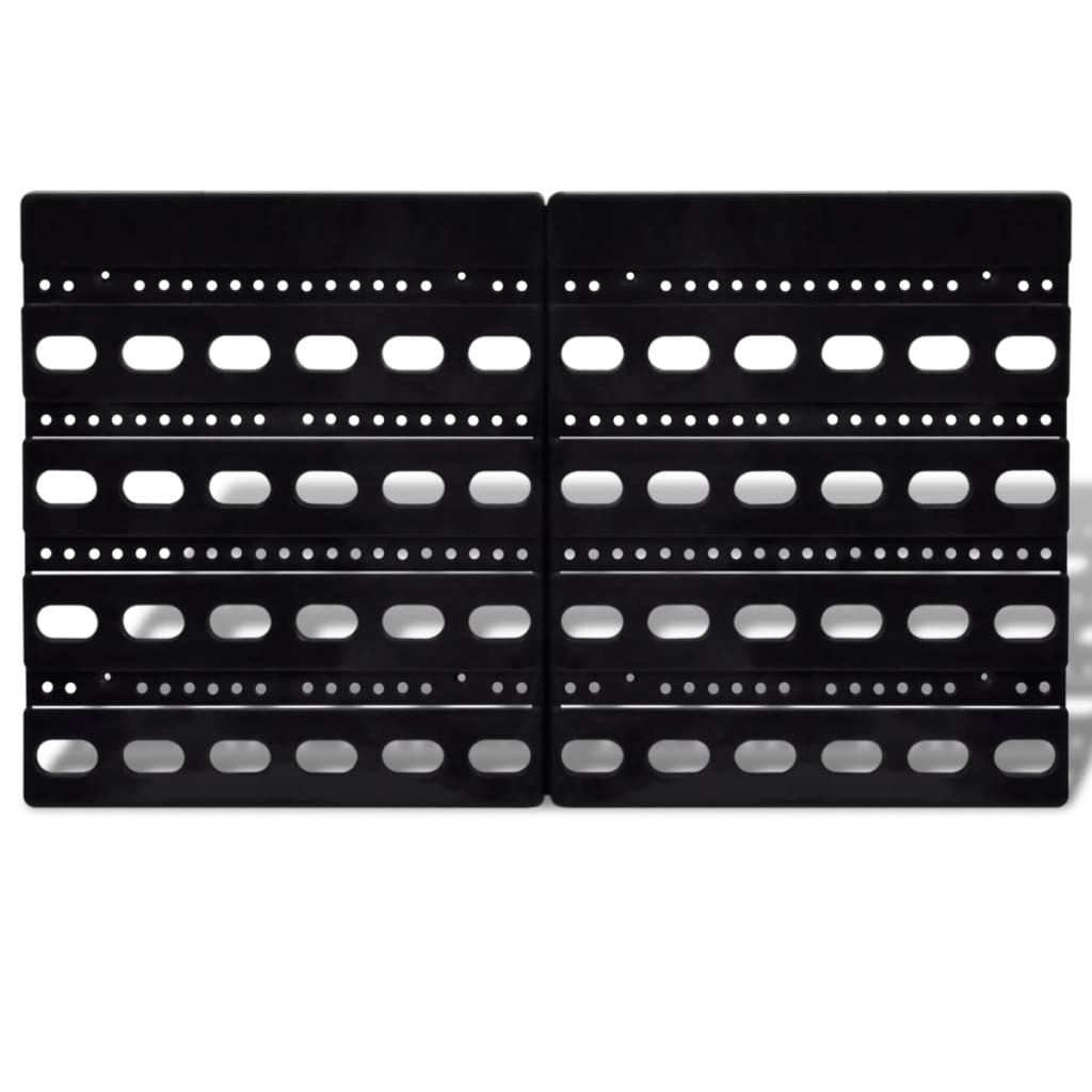 Contenitore Plastica per Garage da Parete Set 30 pz Blu e Rosso vidaXL