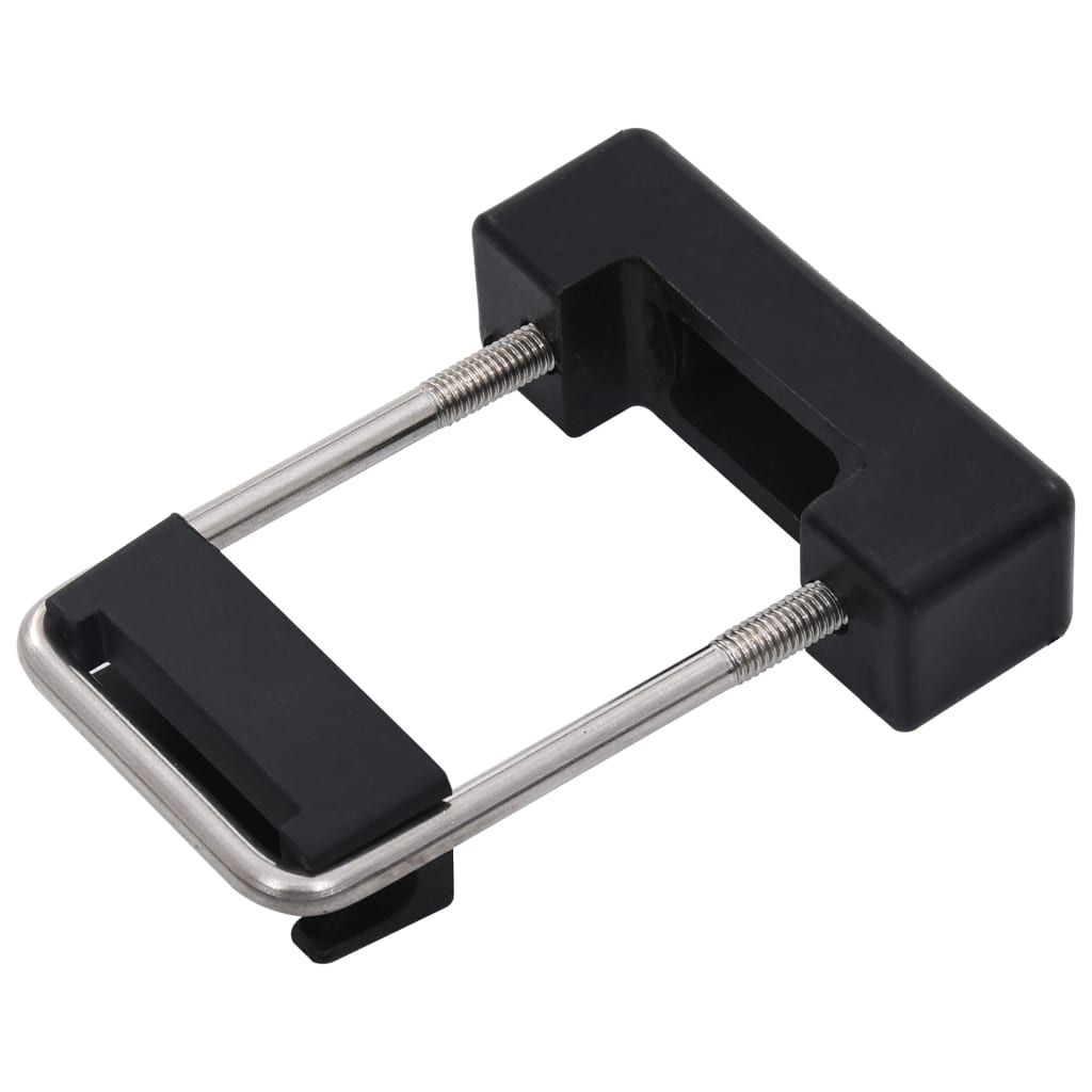 Connettori a U in Plastica per Pali Recinzione 60x40mm 25 Set vidaXL