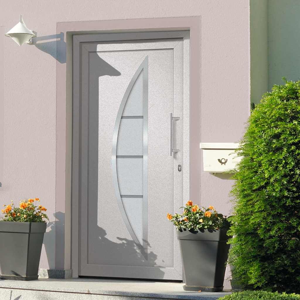 Porta di Ingresso Bianca 108x200 cm vidaXL