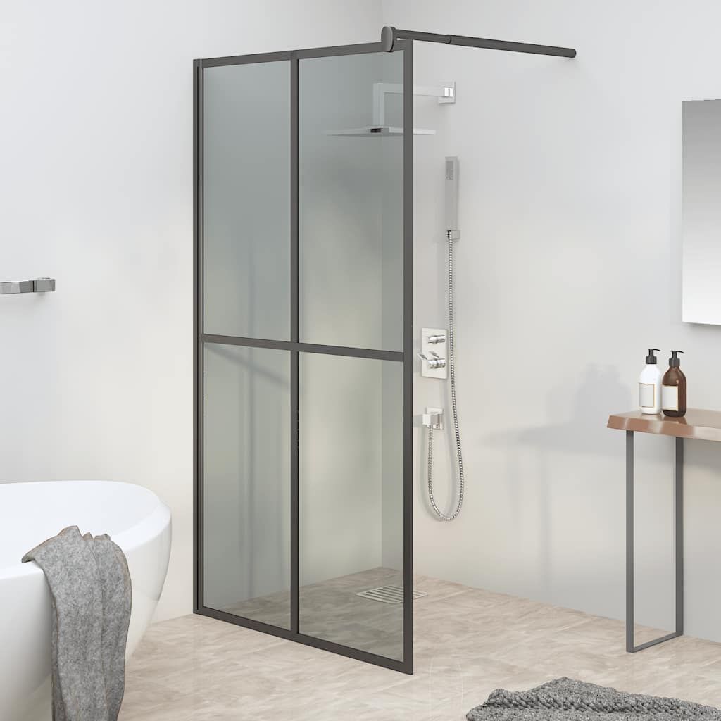 Cabina Doccia 118x190 cm con Vetro Temperato Scuro vidaXL