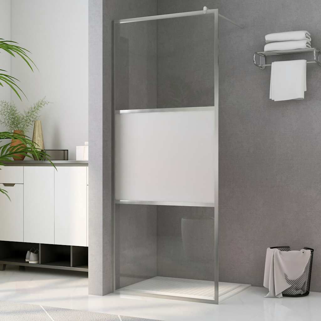 Parete per Doccia Walk-in Vetro Semi Smerigliato ESG 80x195 cm vidaXL