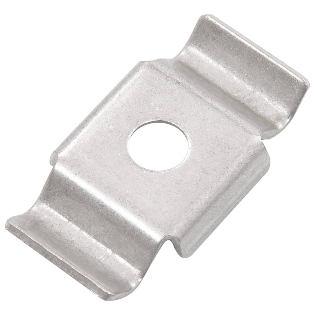 Clip a Farfalla per Recinzioni 50 pz in Inox vidaXL
