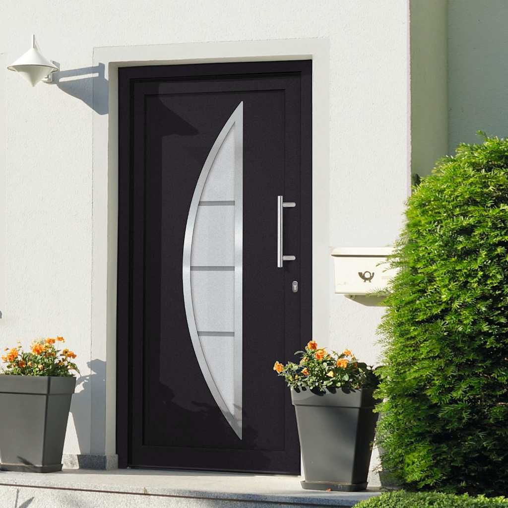 Porta di Ingresso Antracite 98x200 cm vidaXL