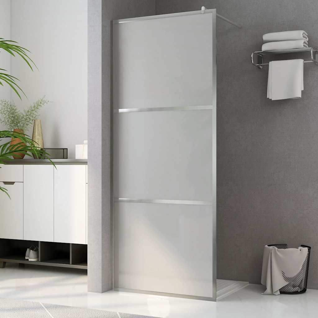 Parete per Doccia Walk-in in Vetro Smerigliato ESG 100x195 cm vidaXL