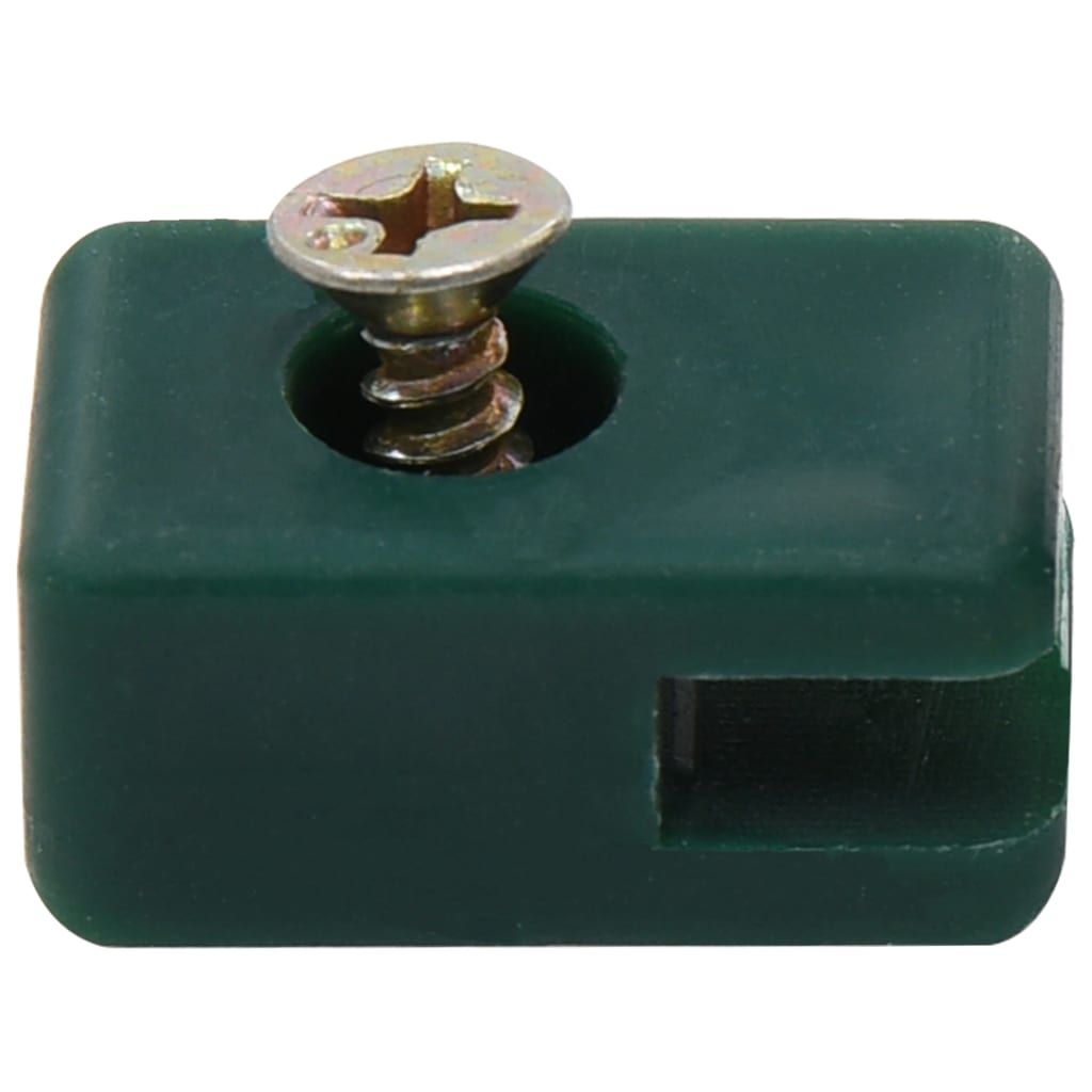 Supporto per Fili Recinzioni da Giardino con Vite 100 Set Verde vidaXL