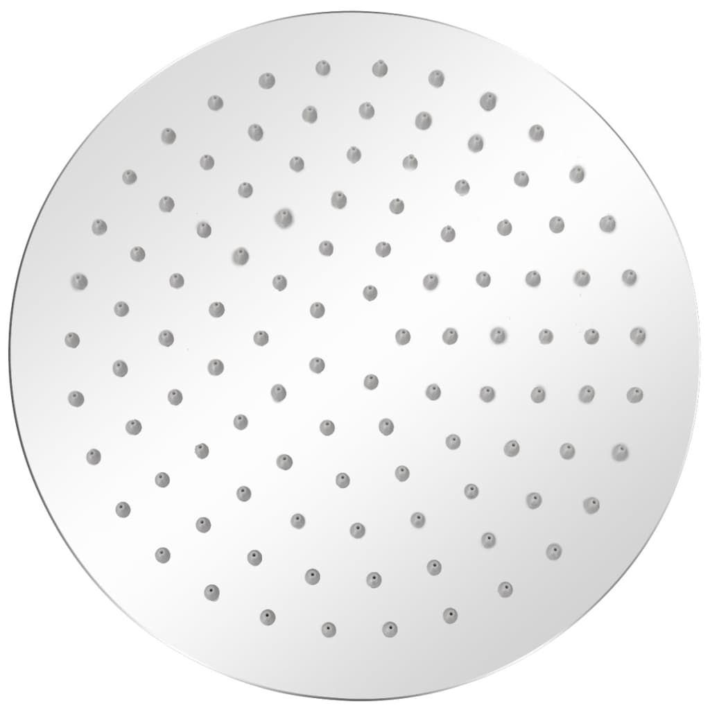 Soffione per Doccia a Pioggia 2pz Acciaio Inossidabile Ø 25 cm vidaXL
