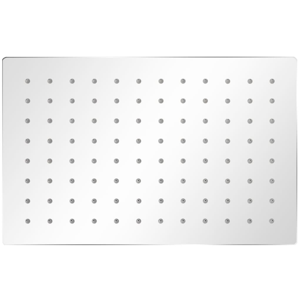 Testa Doccia a Pioggia in Acciaio Inox 20x30 cm Rettangolare vidaXL