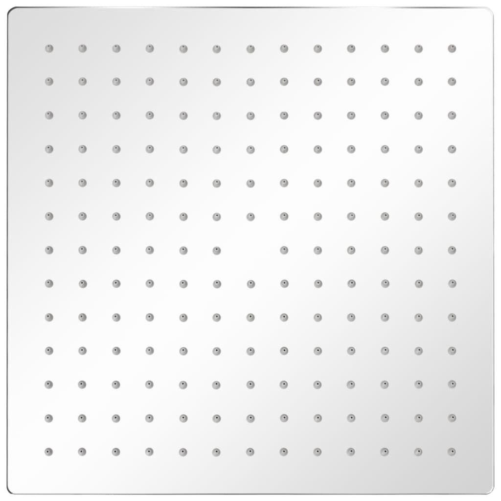Soffione per Doccia a Pioggia 2 pz Acciaio Inossidabile 30x30cm vidaXL