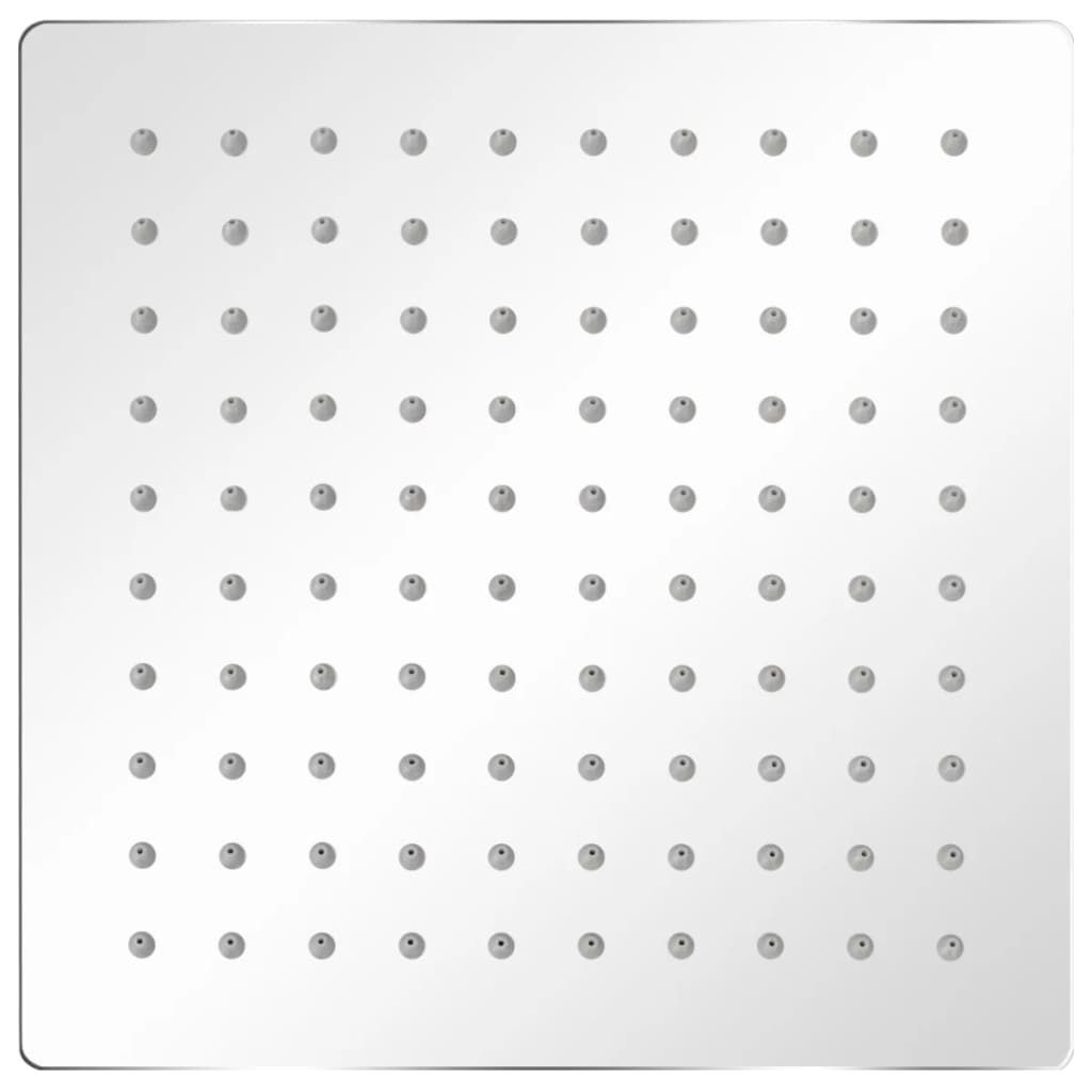 Testa Doccia a Pioggia in Acciaio Inossidabile 20x20cm Quadrata vidaXL