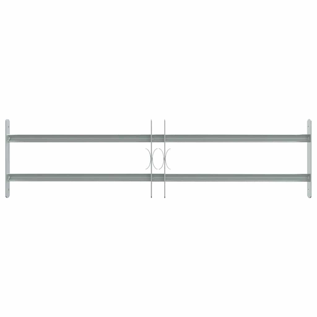 Griglie per finestre 700-1050 mm Acciaio zincato Argento vidaXL