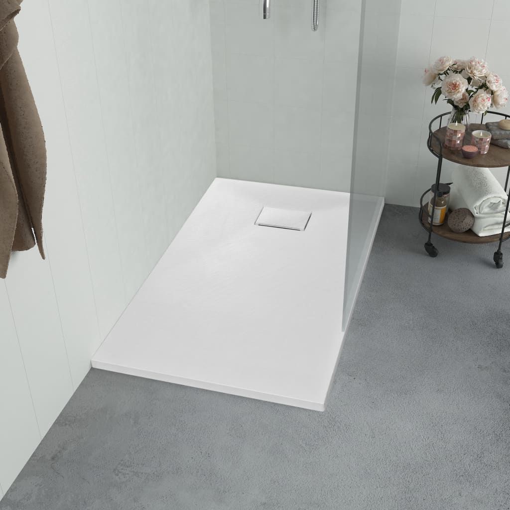 Piatto Doccia in SMC Bianco 90x70 cm vidaXL