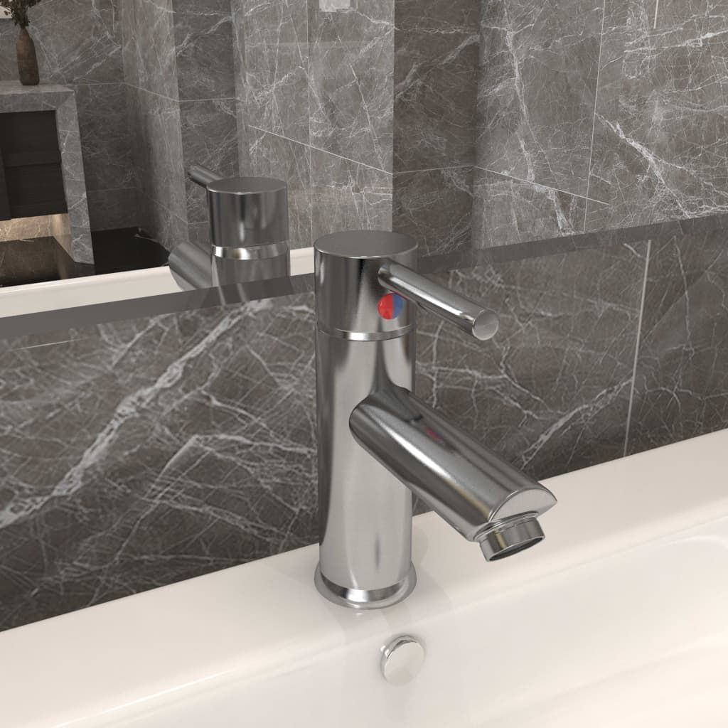 Rubinetto per Lavabo del Bagno Argento 130x176 mm vidaXL