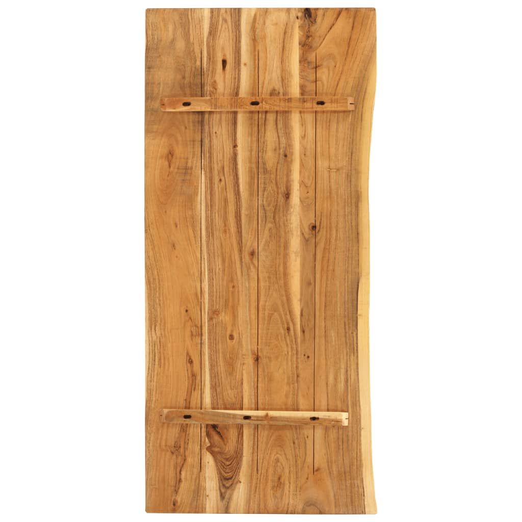 Piano per Lavabo Bagno in Massello di Acacia 114x52x4 cm vidaXL