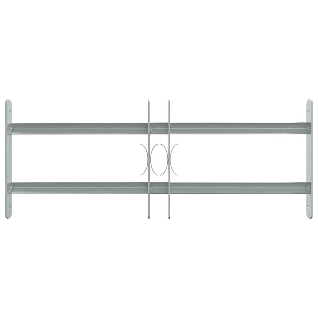 Griglie per finestre 500-650 mm Acciaio zincato Argento vidaXL