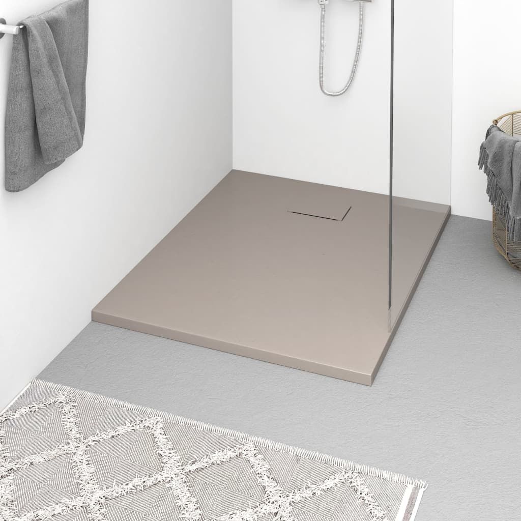 Piatto Doccia in SMC Marrone 100x80 cm vidaXL