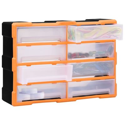 Mobile Contenitore con 8 Cassetti Grandi 52x16x37 cm vidaXL
