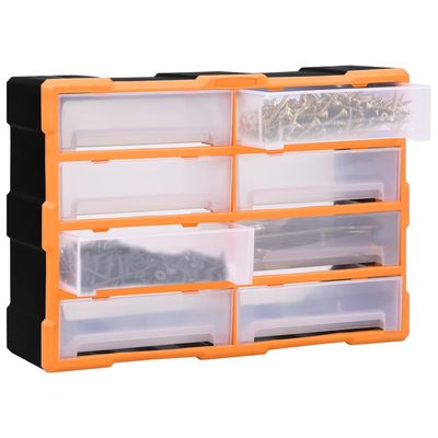 Mobile Contenitore con 8 Cassetti Grandi 52x16x37 cm vidaXL