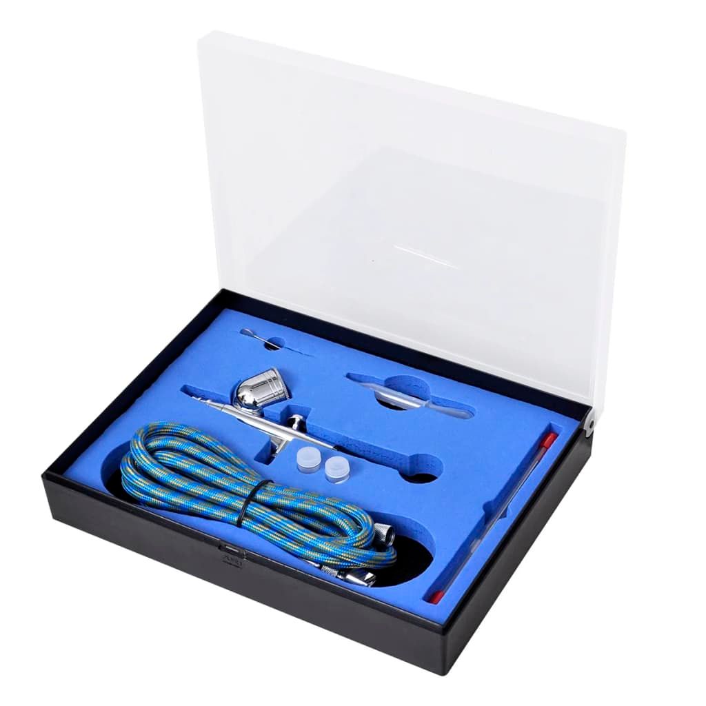 Set Aerografo con Ugelli di 0,2 / 0,3 / 0,5 mm vidaXL