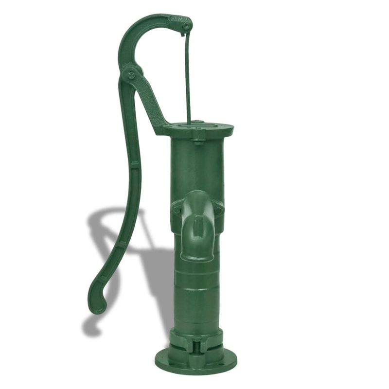 Pompa d'Acqua con Supporto per Giardino in Ghisa vidaXL
