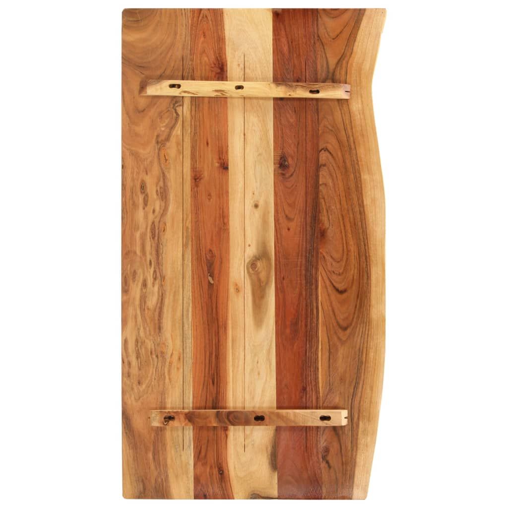 Piano per Vanità Bagno in Massello di Acacia 100x52x3,8 cm vidaXL