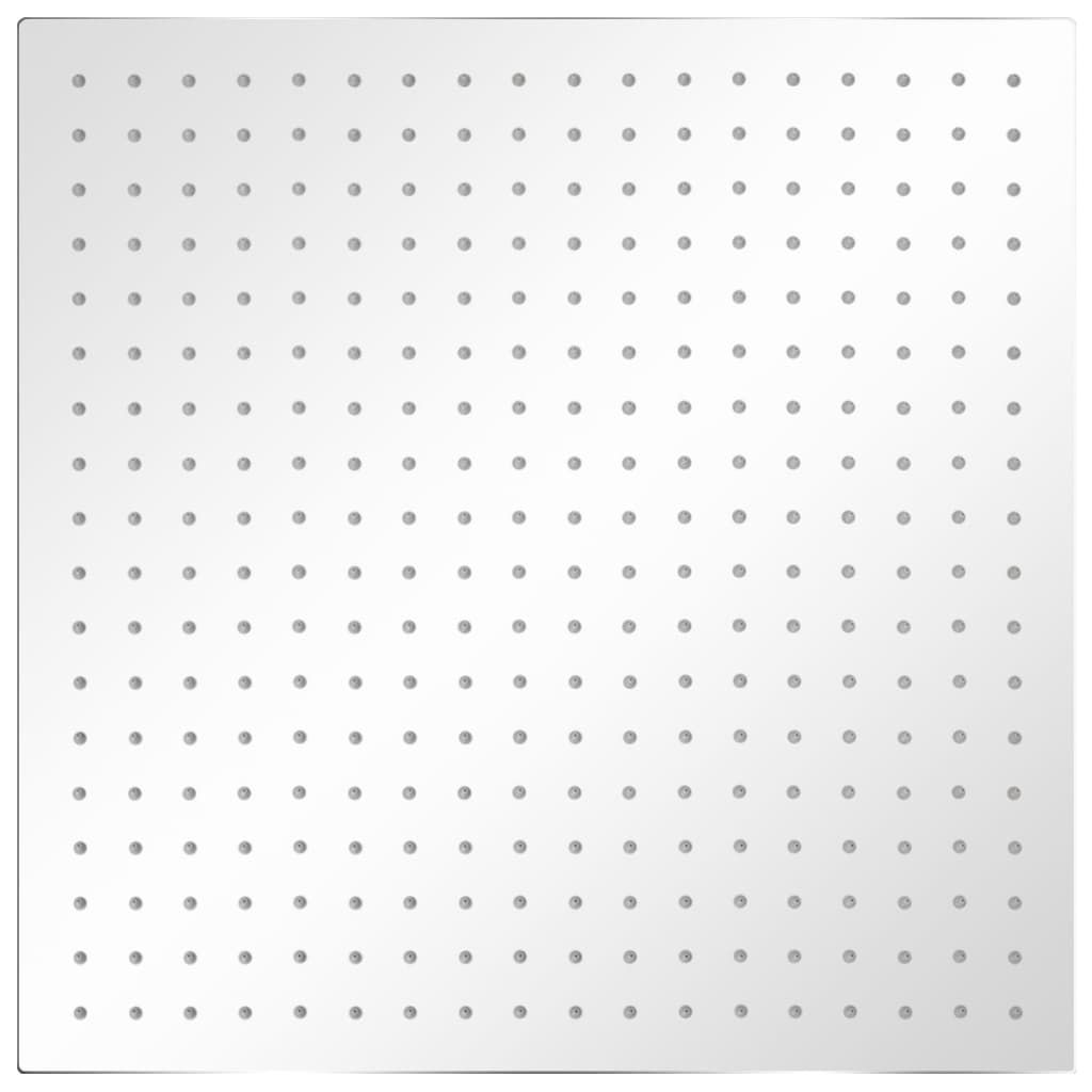 Soffione per Doccia a Pioggia 2 pz Acciaio Inossidabile 50x50cm vidaXL