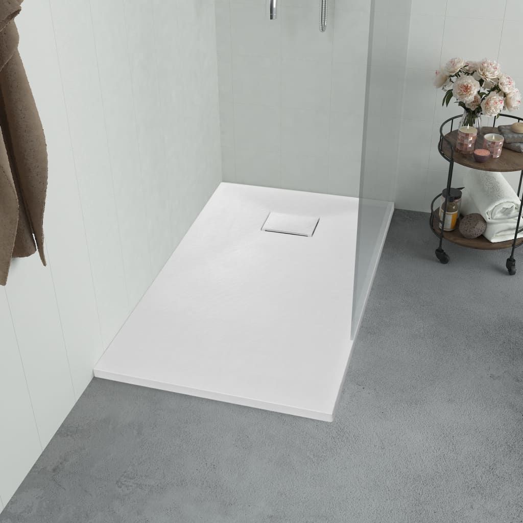 Piatto Doccia in SMC Bianco 80x80 cm vidaXL