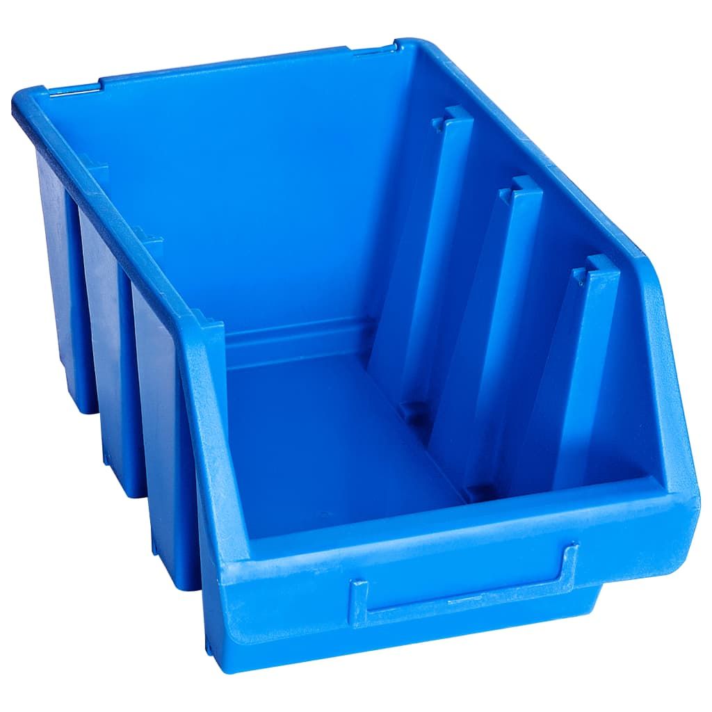 Contenitori Impilabili 20 pz Blu in Plastica vidaXL