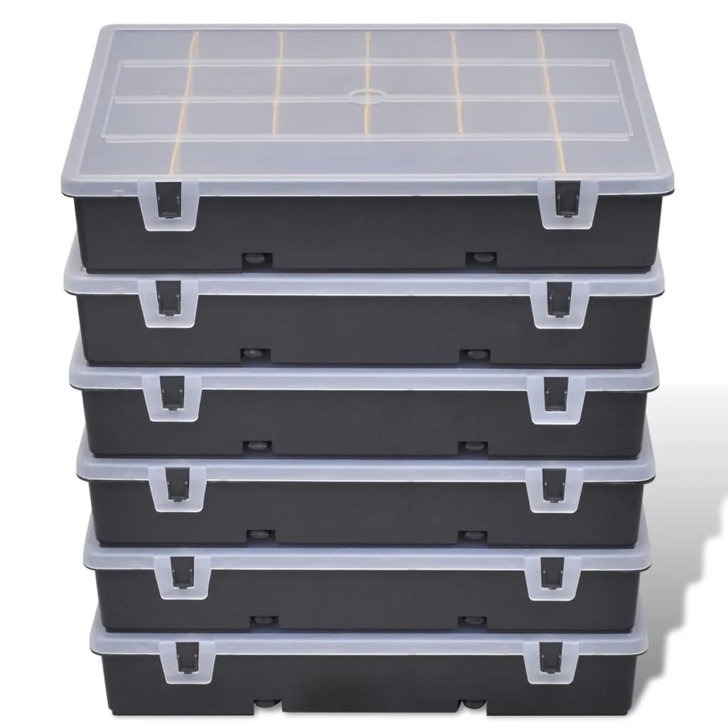 Box magazzino cassette assortite 6 pezzi vidaXL