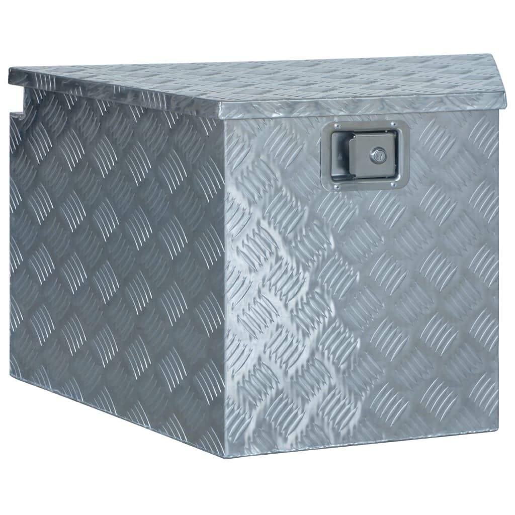Scatola in Alluminio 737/381x410x460 mm Argento vidaXL