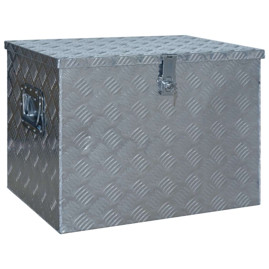 Scatola in Alluminio 610x430x455 mm Argento vidaXL