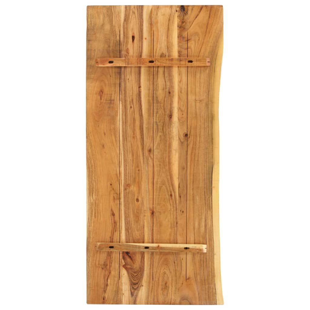 Piano per Vanità Bagno in Massello di Acacia 140x52x2,5 cm vidaXL