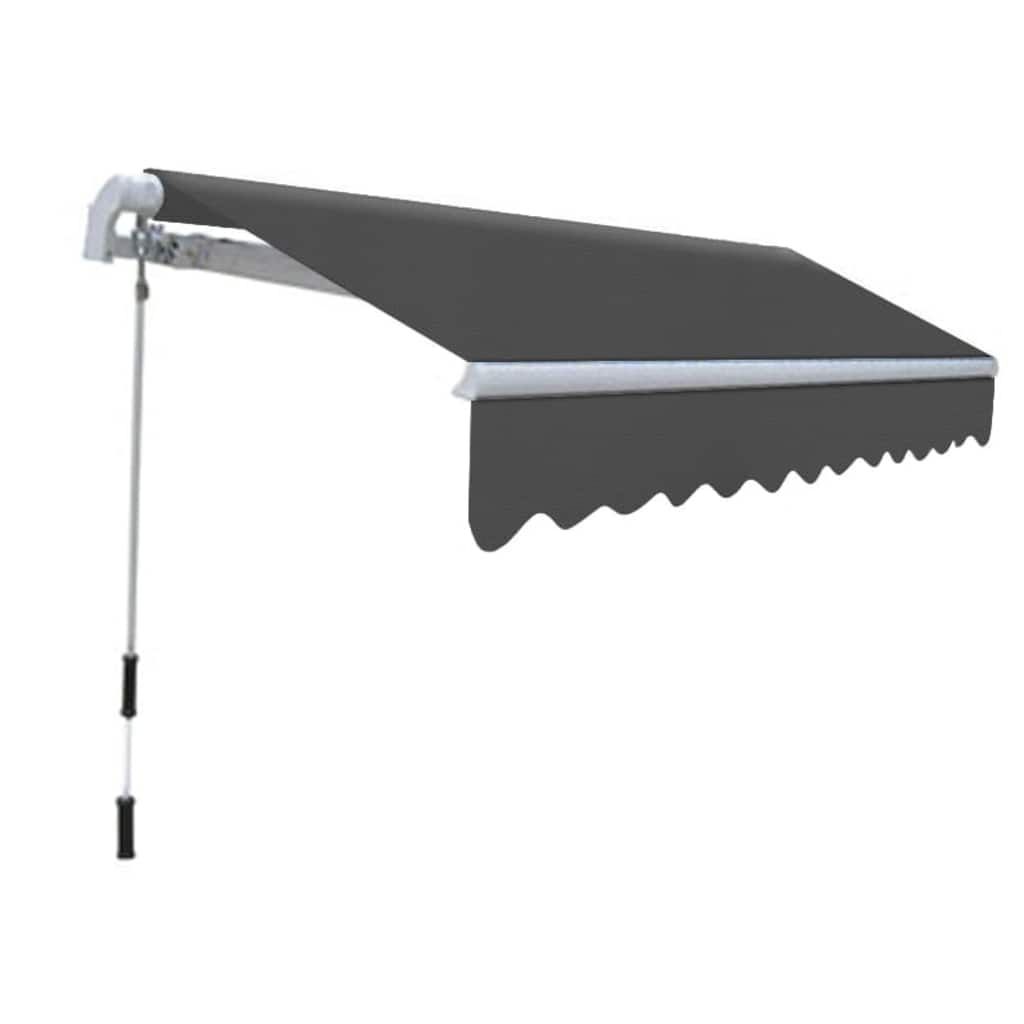 Tenda da Sole Pieghevole Manuale 300 cm Antracite vidaXL