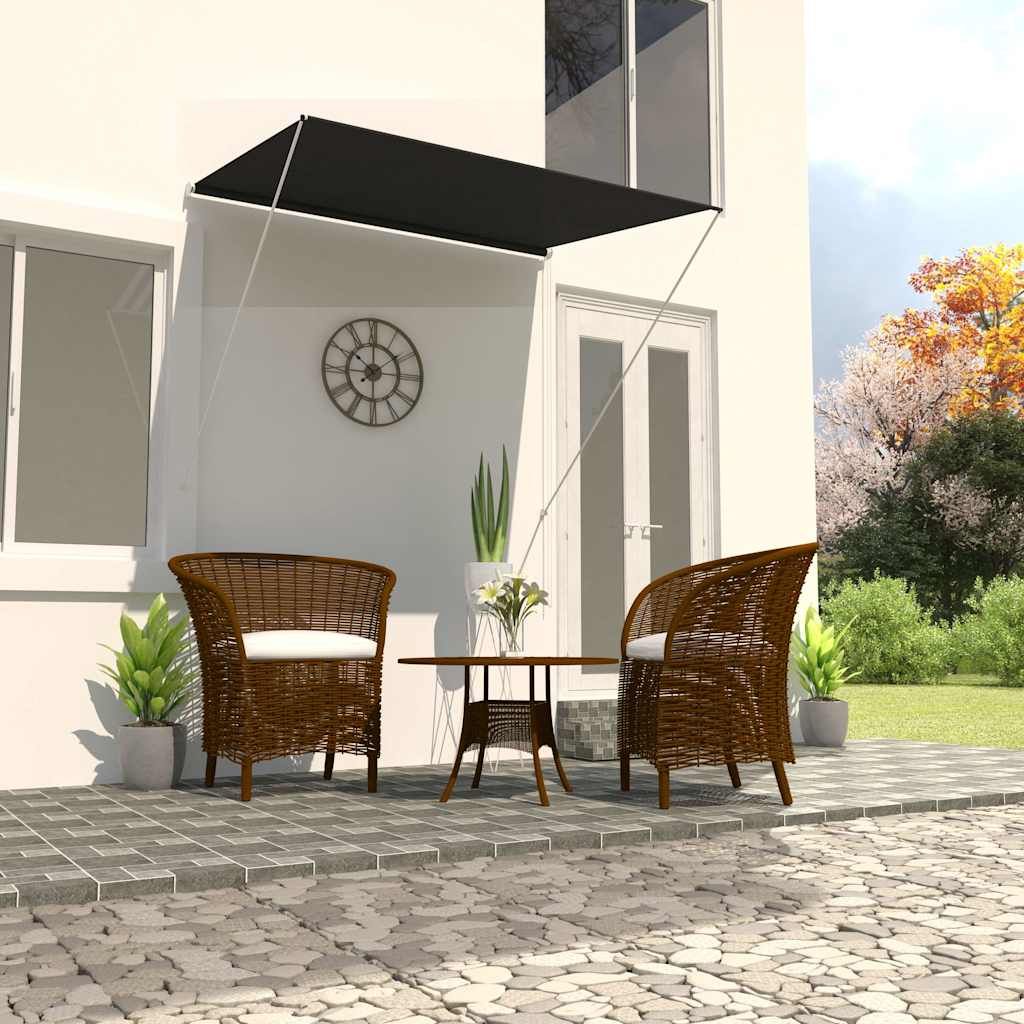 Tenda da Sole Retrattile 150x150 cm Antracite vidaXL