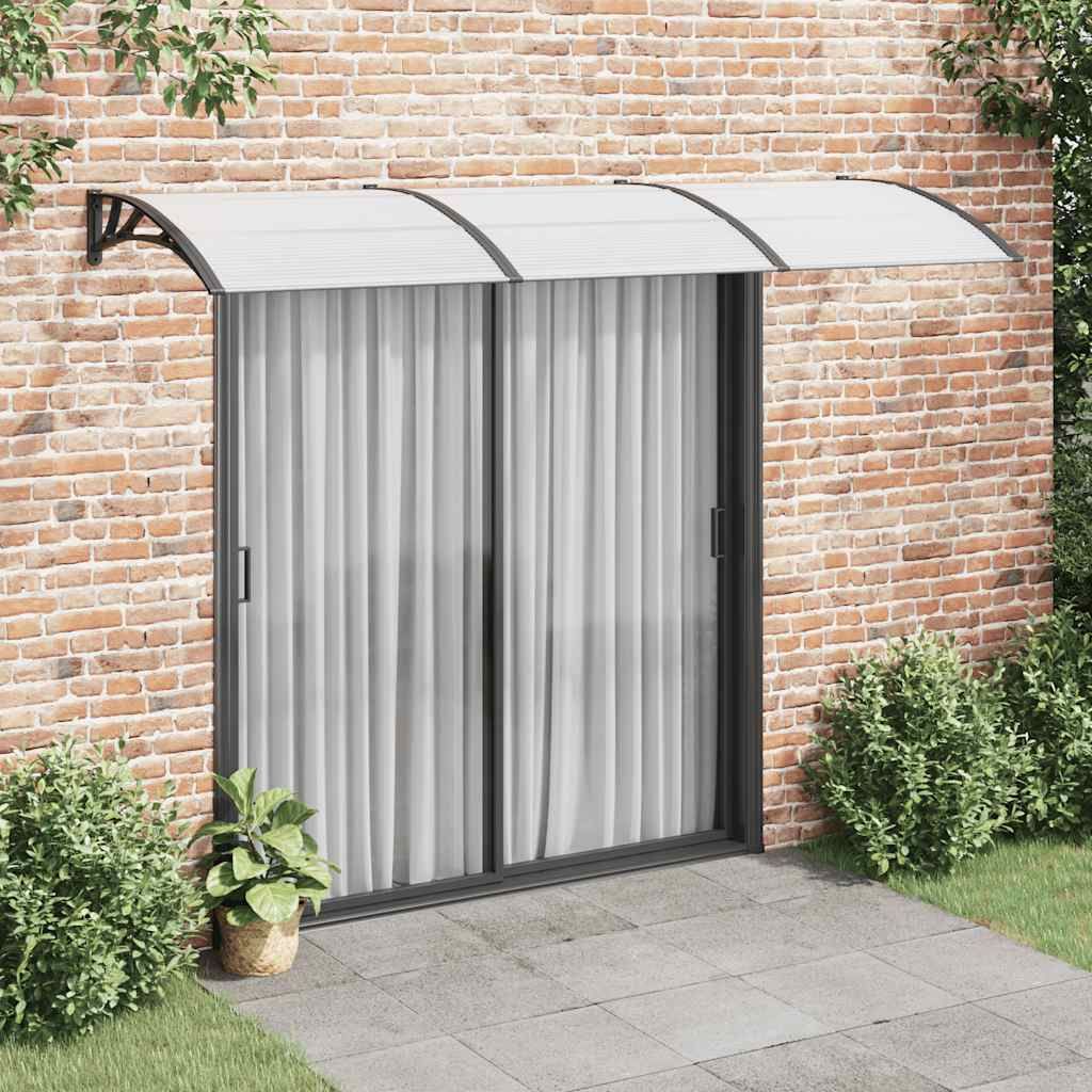 Tettoia per Porta Nera 300x100 cm Policarbonato vidaXL