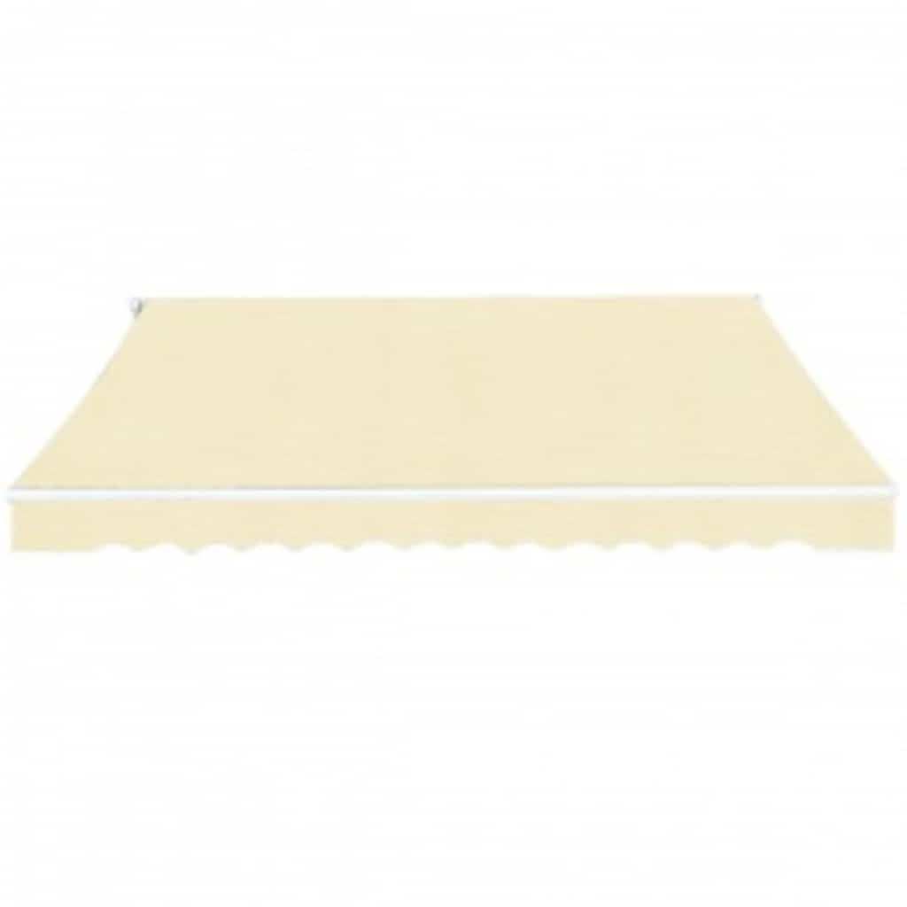 Tenda da Sole Pieghevole Manuale 600 cm Crema vidaXL