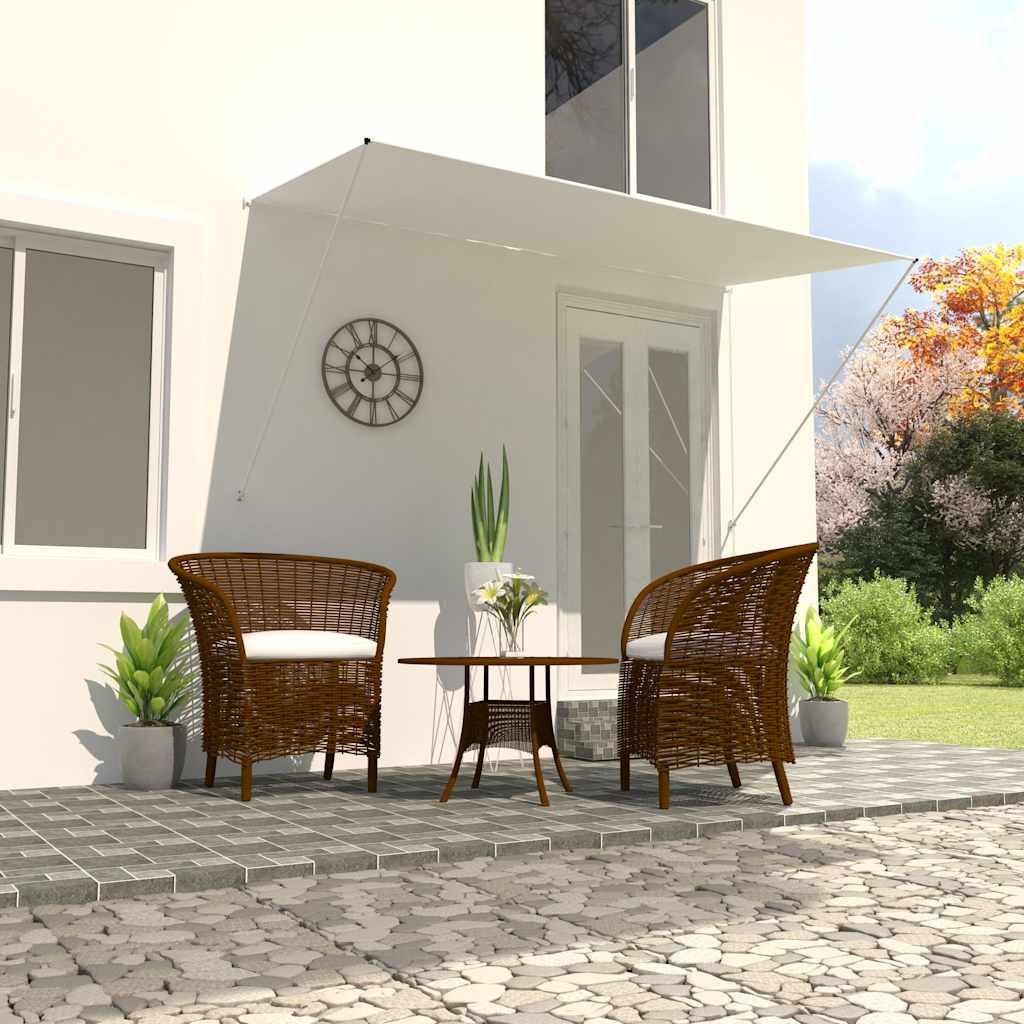 Tenda da Sole Retrattile 250x150 cm Crema vidaXL